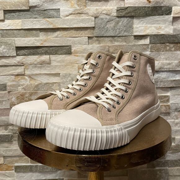 PF Flyers Center Hi 10.5M Sandstone Sneakers | Retro Canvas High Top Shoes NWOB - Picture 3 of 13